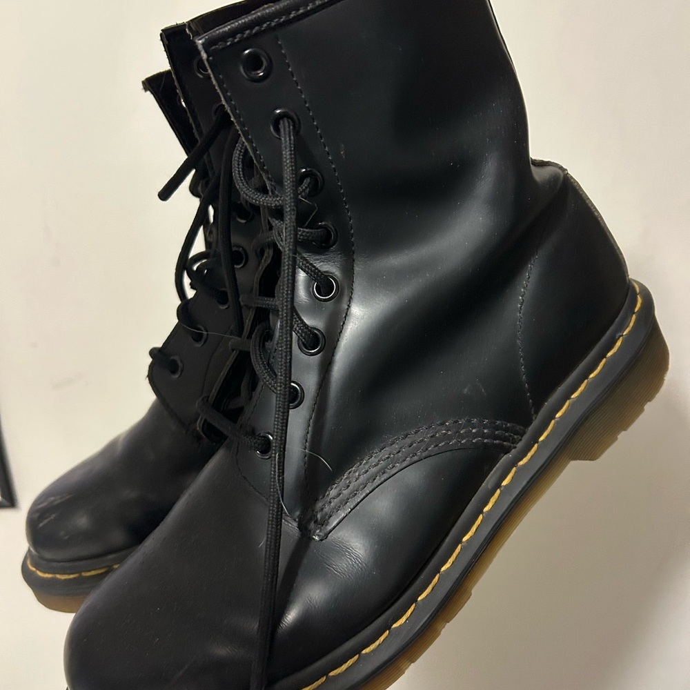 Classic Black Lace-Up Boots